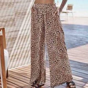 Summersalt Leopard Palazzo Pants